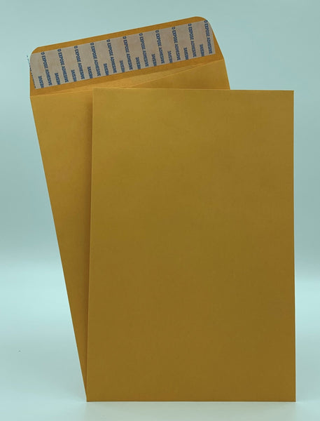 6" x 9" Catalog (Open End) Envelopes, Heavy 28lb. Brown Kraft, Peel & Seal Flap (MCT695KS) - Minas Envelope