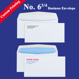 Custom Printed #6 3/4 Business Envelopes – 3 5/8" x 6 1/2" – Sturdy 24lb White Wove – Professional Mailing & Office Use
