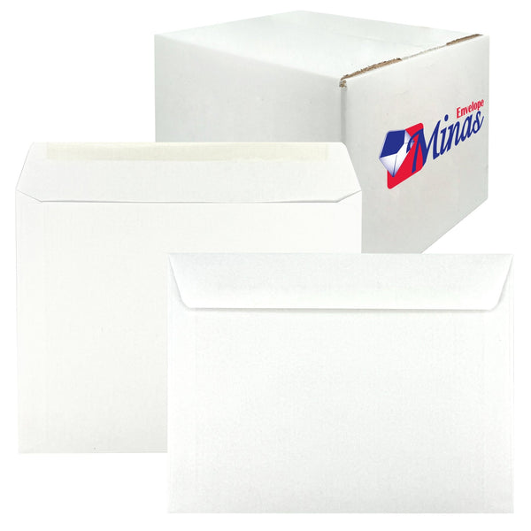 9" x 12" Booklet Envelopes, Heavy 28lb. White, Strong Gum Flap (MBK912NW) - Minas Envelope