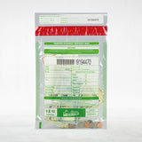 9" x 12" Clear Tamper Evident Bank Deposit Bags, Serialized Numbering & Barcode (CAS912C) - Minas Envelope