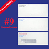 Custom Printed #9 Business Envelopes – 3 7/8" x 8 7/8" – Sturdy 24lb White Wove – Professional Mailing & Office Use - Minas Envelope