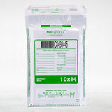 10" x 14" White Tamper Evident Deposit Bags, Serialized Numbering, Barcode, Press & Seal Void Closure Tape (CAS1014W) - Minas Envelope