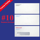 Custom Printed #10 Business Envelopes – 4 1/8" x 9 1/2" – Sturdy 24lb White Wove – Professional Mailing & Office Use - Minas Envelope