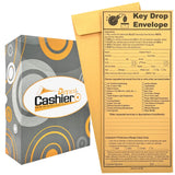 After Hours/Night Key Drop Envelope, 4 1/8" x 9 1/2", Gum Flap, Open End, Sturdy 24lb Kraft (AH10K) - Minas Envelope