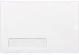 Minas Envelope 6" x 9" Booklet Envelopes, Left Window, Sturdy 24lb. White, Strong Gum Flap (MBK69LW) - Minas Envelope