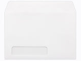 Minas Envelope 6" x 9" Booklet Envelopes, Left Window, Sturdy 24lb. White, Strong Gum Flap (MBK69LW) - Minas Envelope